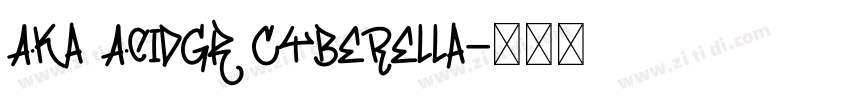 Aka AcidGR Cyberella字体转换